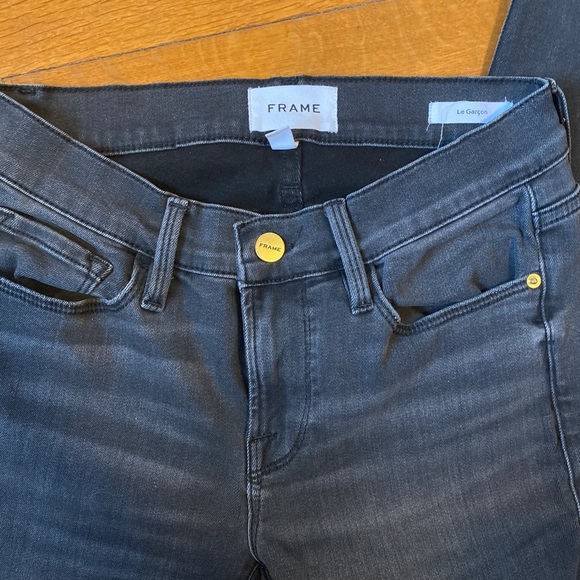 Frame Denim - Le Garçon Size 24 in Cheyenne wash - Picture 2 of 7
